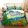 Van Gogh Ölgemälde Bettbezug-Set Kunstmalerei Muster Polyester Bettbezug King Queen Size Für Männer Frauen Bettwäsche-Set