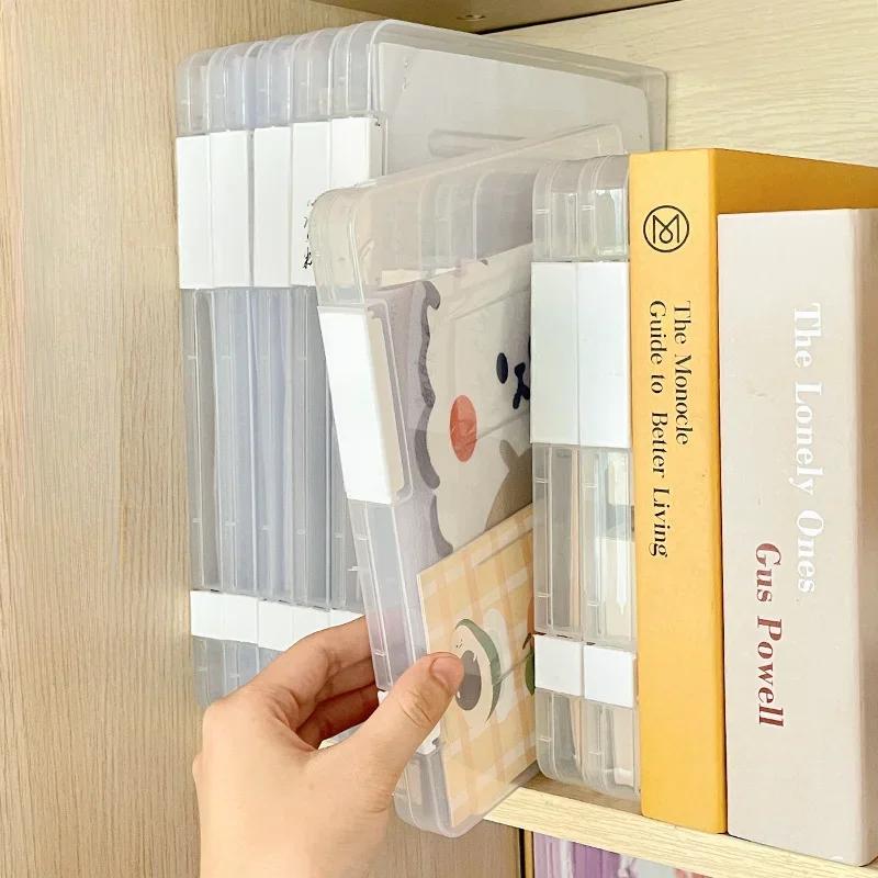 Transparent A4 File Sorting Folder File Organizer Box Office Stationery Document Bag Home Certificate File Plastic