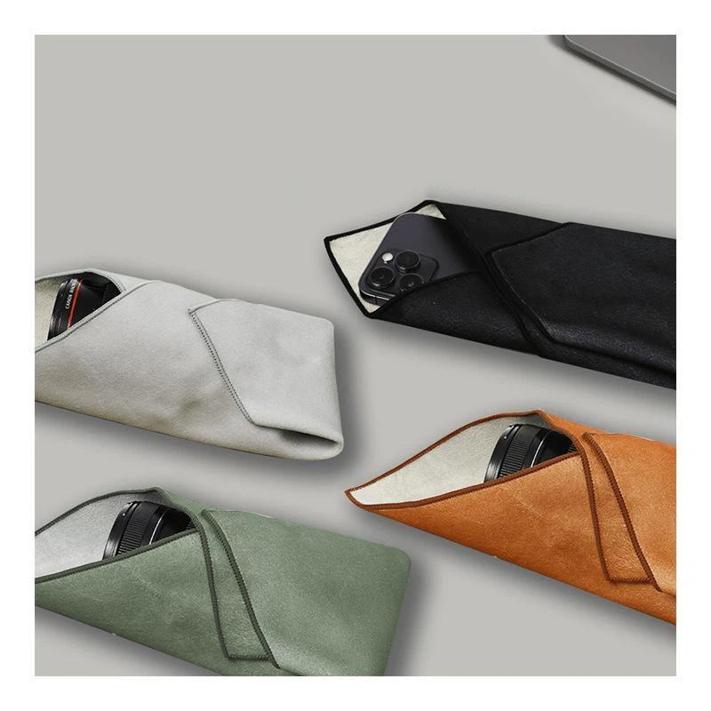 Folding Cloth Self-Adhesive Camera Storage Bag Plush Anti Scratch Photography Camera Protective Wrap Soft Wrapping Cloth