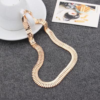 Řetízek náhrdelník pokovování krátký prstencový obojek náhrdelník šperky dárky