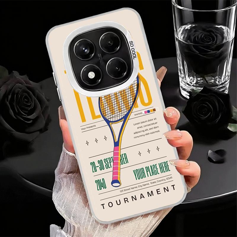 Tennis Sport Soft Phone Case for Xiaomi Redmi Note 13 14 15 Pro Plus 12S 12 11S 11 11T 10S 10 Shockproof Cover Back Shell