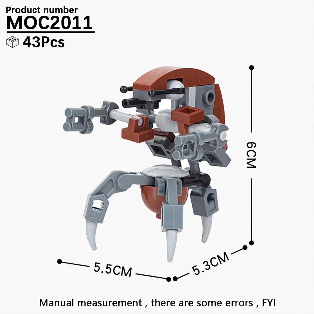 

MOOXI Самый Полный Дроид Паук-Страж Космических Войн Набор Конструктора для Взрослых MOC Модель из Кирпичиков DIY Диорама Игрушка в Подарок для Мальчика