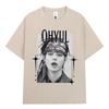 Korean Kpop Hip Hop Group Lngshot OHYUL T Shirt Men's Women Clothing Fashion Pure Cotton Casual Short Sleeve T-shirts Tops