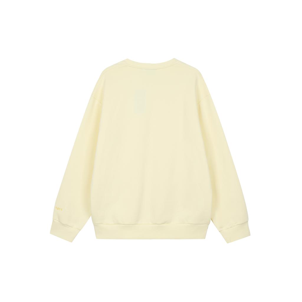 New FILA Sweatshirts Unisex Wheat Straw Yellow F51U249299FYE