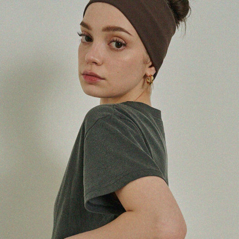 INJIACTIVE Logo Stirnband Braun