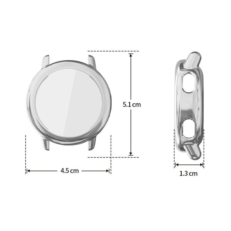 Tempered‑Film‑Integrated Electroplated Soft‑TPU Full‑Edge Shock‑Resistant Watch Protective Shell For Garmin Vivoactive 5 Smart Watch