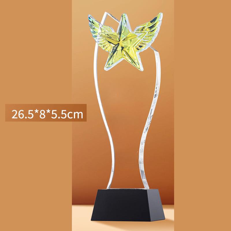 Maßgeschneiderte Kreative Hochwertige Kristalltrophäe, Wettbewerbspreis Jahresversammlung Souvenir, Heimdekoration, Auszeichnungsmedaille für Mitarbeiter, 1 Stück
