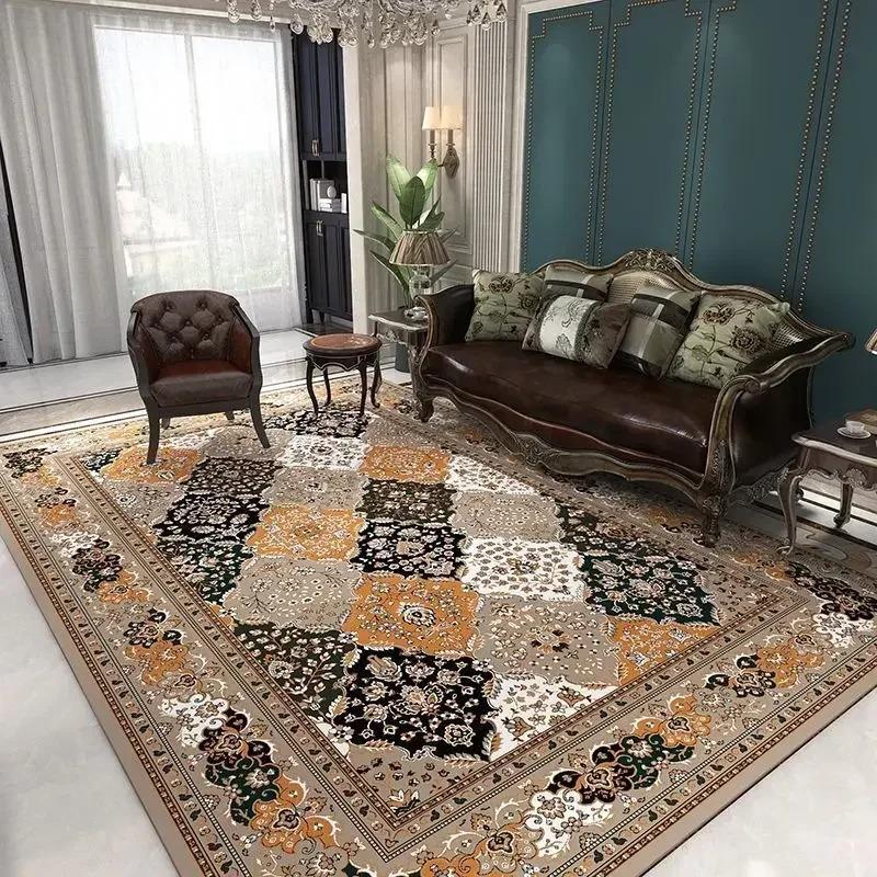 Classical Luxury Persian Style Carpet Bedroom Soft Large Size Mat Full Cover Resistant To Dirt Easy To Maintain Living Room Rug