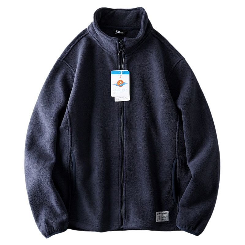 Fleece Cut-off Men's Sports Zipper Cardigan Outerwear