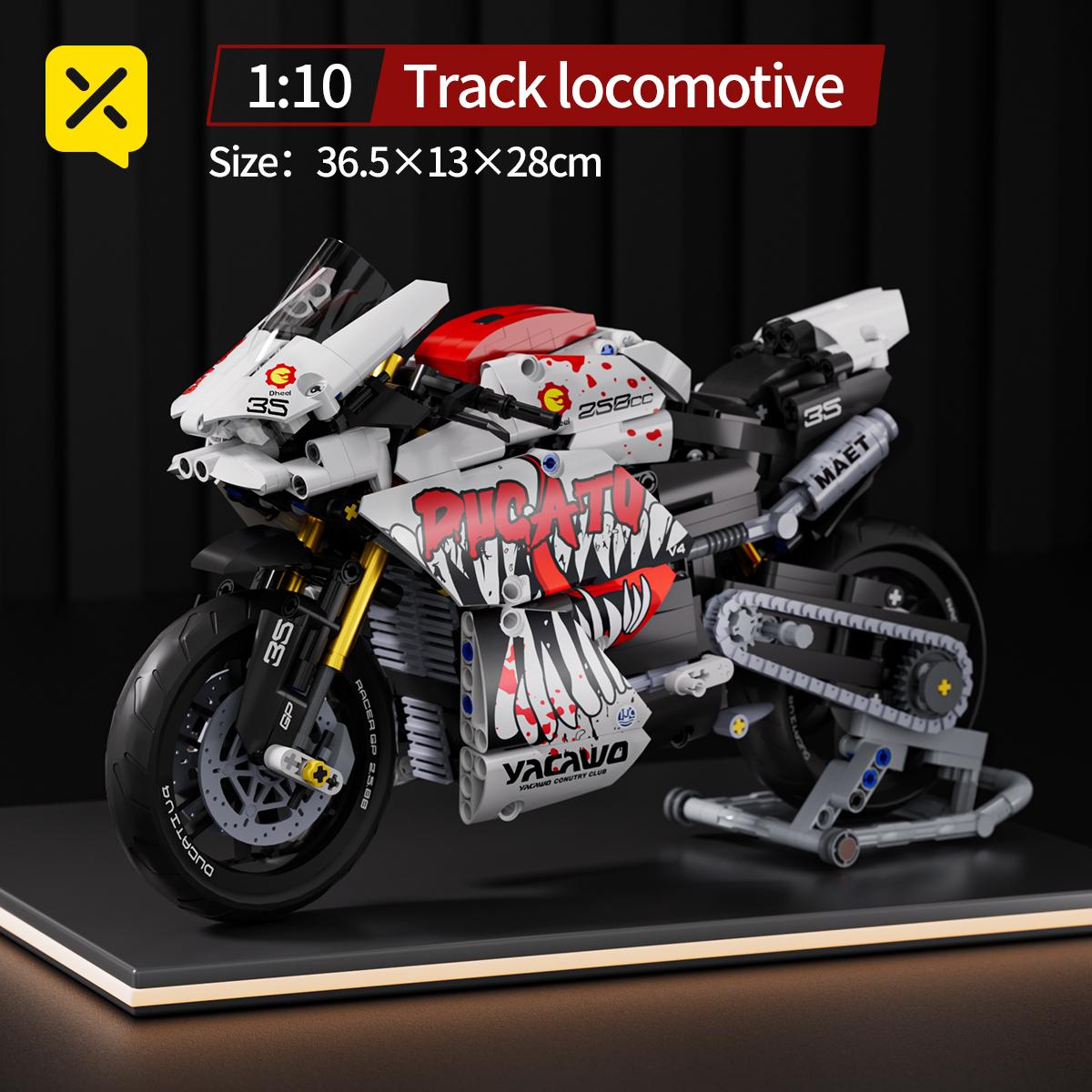 

ToylinX 883 PCS model building blocks set toy motorcycles build model motorcycles for children or adults Christmas Day toy gifts