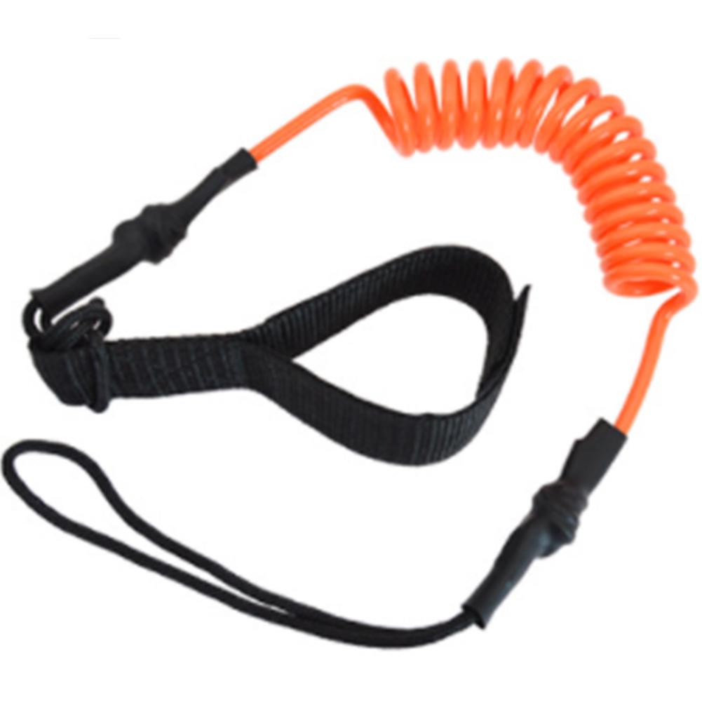 JB-A35   TPU  Safety  Rope For Kayak Canoe Oar Surfboard Paddle Anti-lost Spring Rope