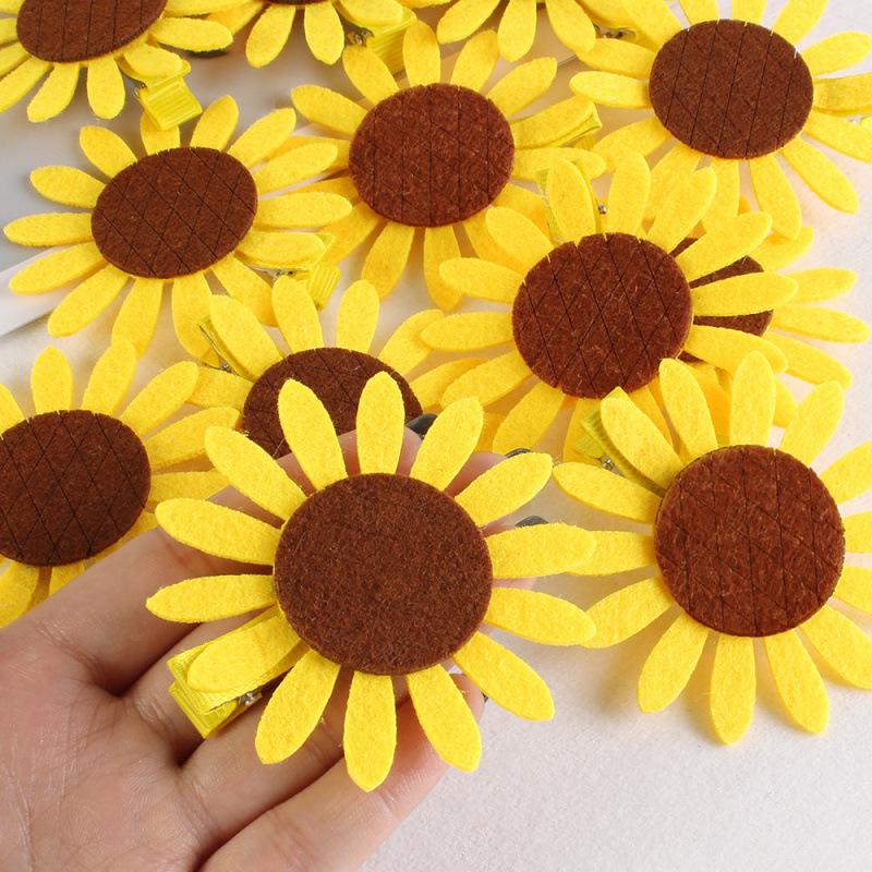 3D Sunflower Hair Clip - Cute Flower Women's & Kids' Duckbill Hairpin