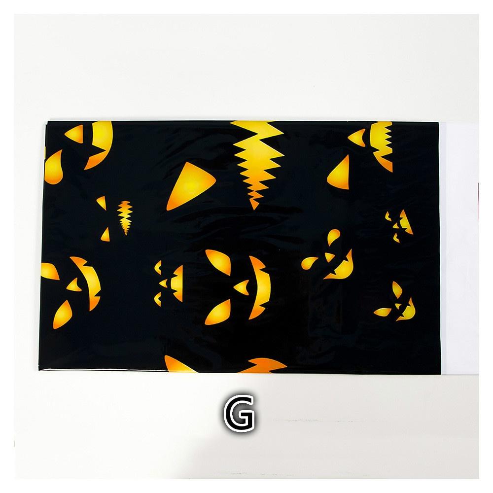 New Halloween Printed Tablecloth PVC Halloween Disposable Tablecloth Bar Table Decor