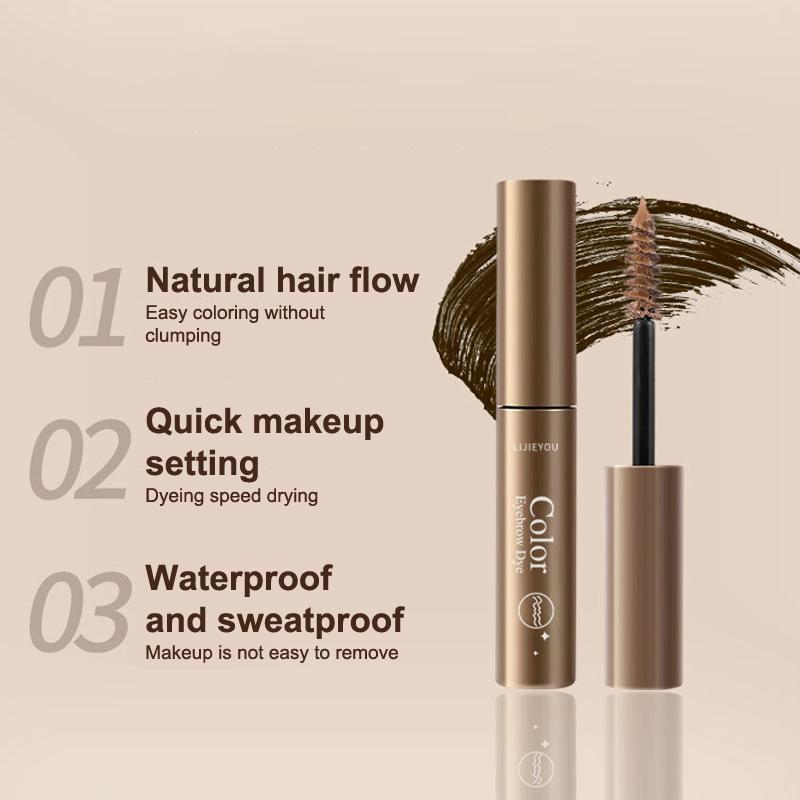 3 Colori Mascara Fissante Lunga Durata per Sopracciglia Crema Colorante Impermeabile Gel Sopracciglia Asciugatura Rapida Con Pennello Bellezza Occhi Trucco