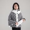 Winter new down cotton-padded clothes women's short small thickened loose cotton-padded clothes fashion printed cotton-padded jacket