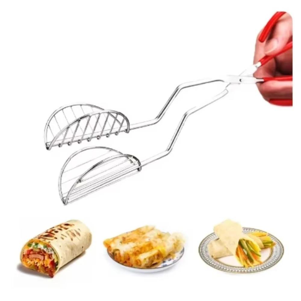 

U-Shaped Taco Shell Tong Multi-purpose Pizza Roll Rack Fried Taco Fryer Mold for Homemade Taco