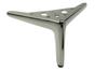Set of 4 furniture legs Anchor Elegant black chrome height 12 cm
