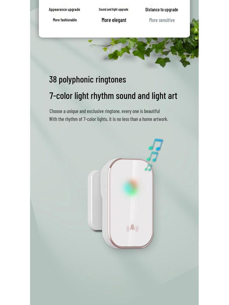 Wireless Smart Long-Range Doorbell & Elderly Pager