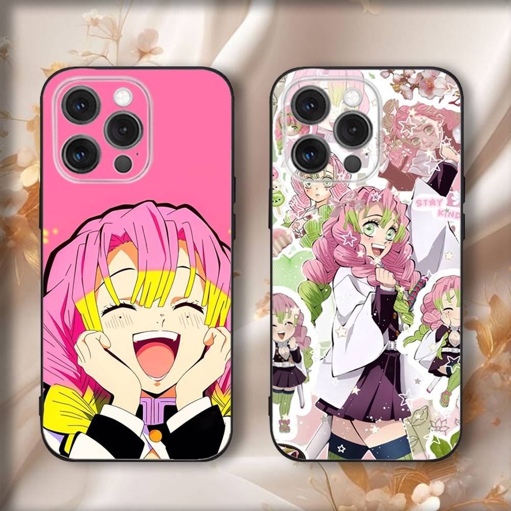 Anime M-Mitsuri Kanrojis Phone Case For iPhone 17,16,15,14,13,12,11,Pro,Max,Plus,Air,X,XS,XR,SE,8,7,Mini,Soft Black Funda