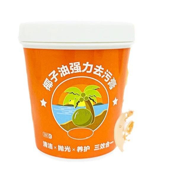 Очищающая паста на основе кокосового масла для кухни и ванной комнаты: Средство для удаления пятен с плитки, Полироль для туалета и пола, Свежий аромат