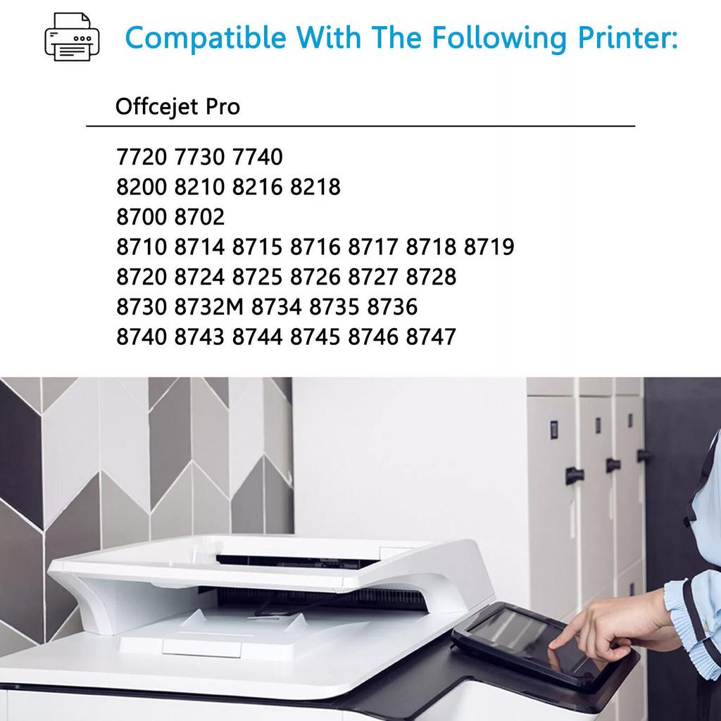 NEW 4PK 952XL Ink Cartridge for HP 952 XL Officejet Pro 8210 8715 8702 8734 8745