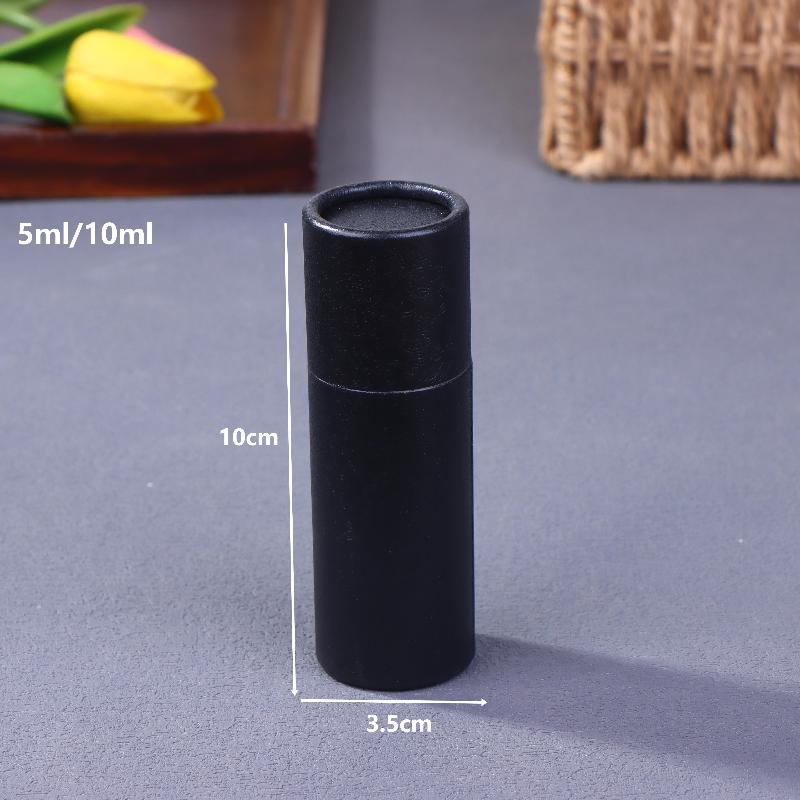 

1 шт. Бумажная туба из мелованной бумаги, подарочная упаковка, круглая цилиндрическая, упаковка для бутылки масла, картонная туба для эфирного масла, парфюмерии as the picture