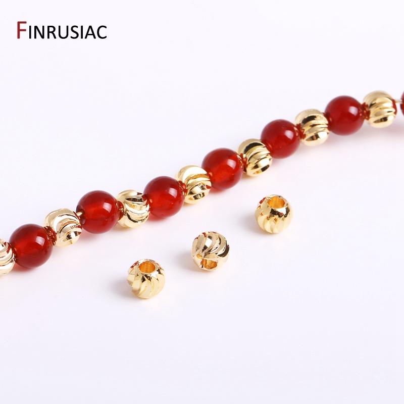 3 Types Spacer Beads Gold Plated Heart Beads Oval Beads Striped Cut Flower Beads For DIY Handmade Bracelet Necklace Making
