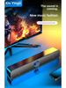 Compact Desktop Bluetooth Speaker with Wired Mic, Surround Sound, and Heavy Bass for Gaming