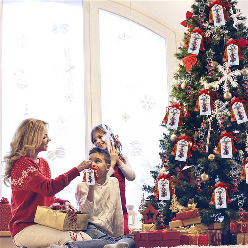 20/40ks Angel Star Spona Přívěsek Vánoční Dárková taška Santa Tag Karta Klíčenka Ornamenty Dekor