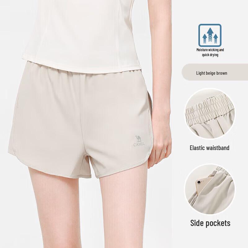 CAMEL Women's Quick-Dry Training Running Shorts