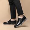 Large Size Men's Leather Shoes Soft Sole Formal Wear Casual One-pedal Single Shoes Breathable Hiking Shoes