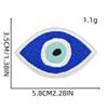 Evil Eye Iron-on Patch: Blue Embroidered Cloth Sticker for Clothes