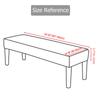 Rhombus Jacquard Bench Case For Bedroom Dining Room Room Elasticized Home Decorative Piano Makeup Chair Cases Anti -Dirty Long Seat Protector