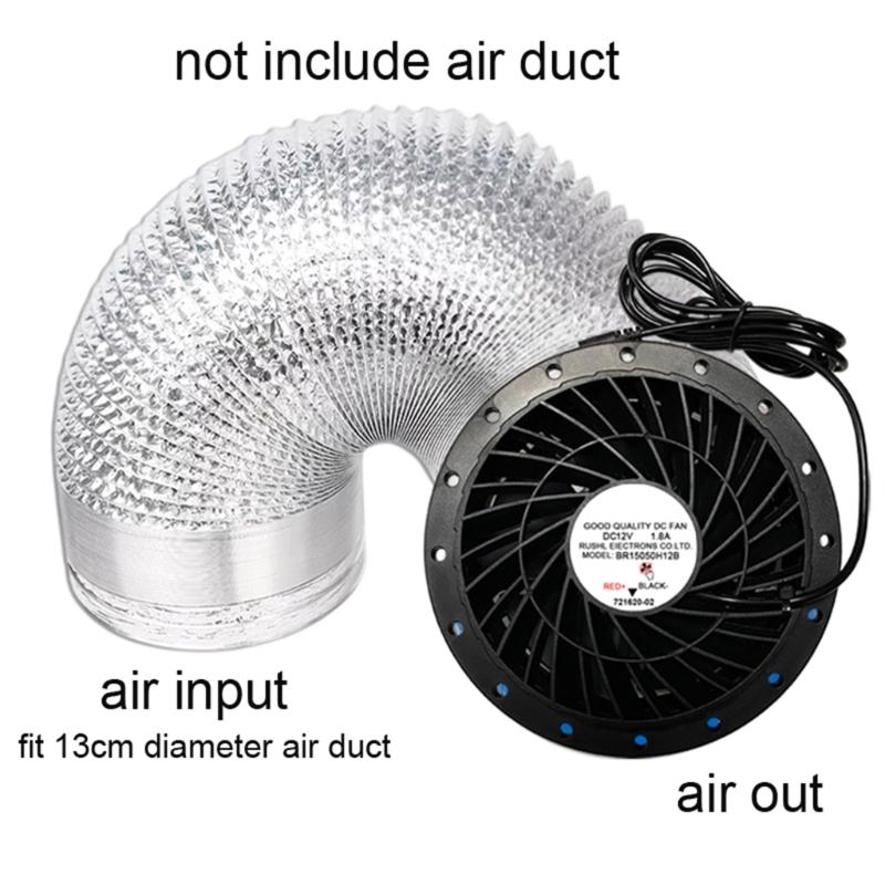 Odsávací ventilátor 6500 ot/min 12V 1,8A Odsávací ventilátor pro odstraňování vlhkosti Projekty do kuchyně, koupelny