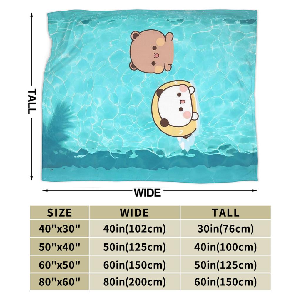 Bubu & Dudu Swimming Blanket Quality Super Soft Throw Blanket Winter Children Outdoor Fluffy Bedspread