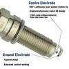 Pack of 4 Ignition Coils UF602 & 4 Iridium Spark Plugs for 2008-2015 Honda Accord Civic Crosstour CR-V Acura ILX 2.4L
