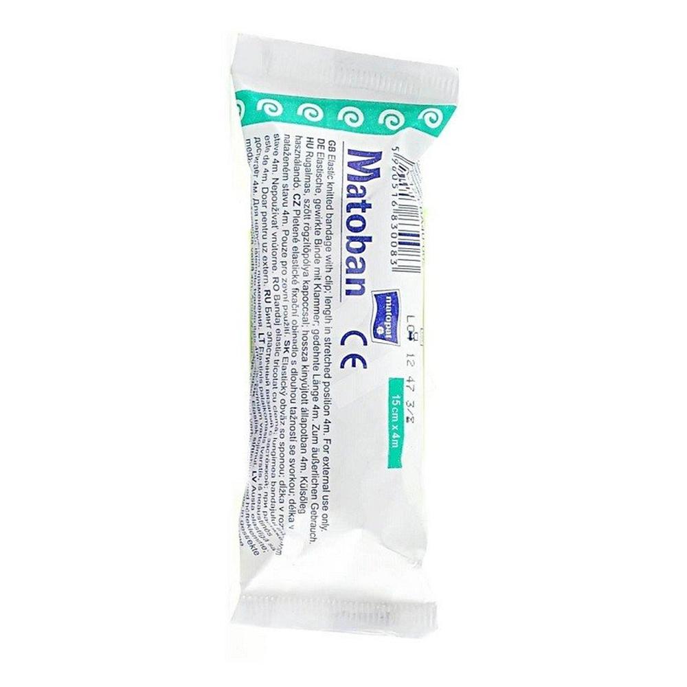 Elastic Bandage 15cm x 4m Supporting With Clasp Reusable Matoban 1 Piece