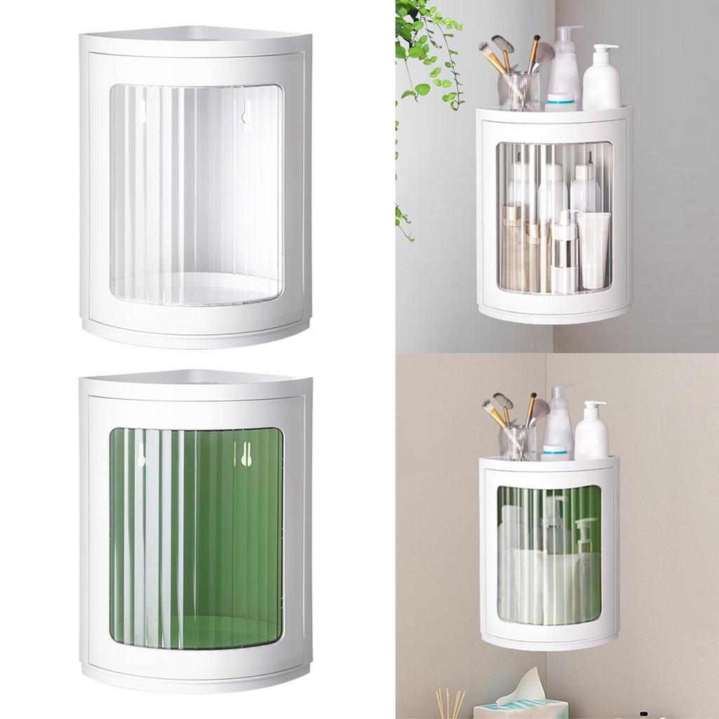 Bathroom Locker Cosmetic Storage Rack Large Capacity Degree Rotating for Countertop Vanity Tray