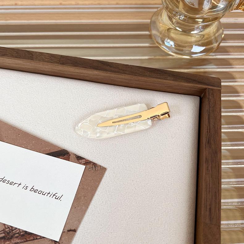 UXSL Korea Acetate Seamless Hairpins Womens Girls Simple No Bend Bangs Clips Duckbill Clip Barrettes Hair Styling Tool Haddress