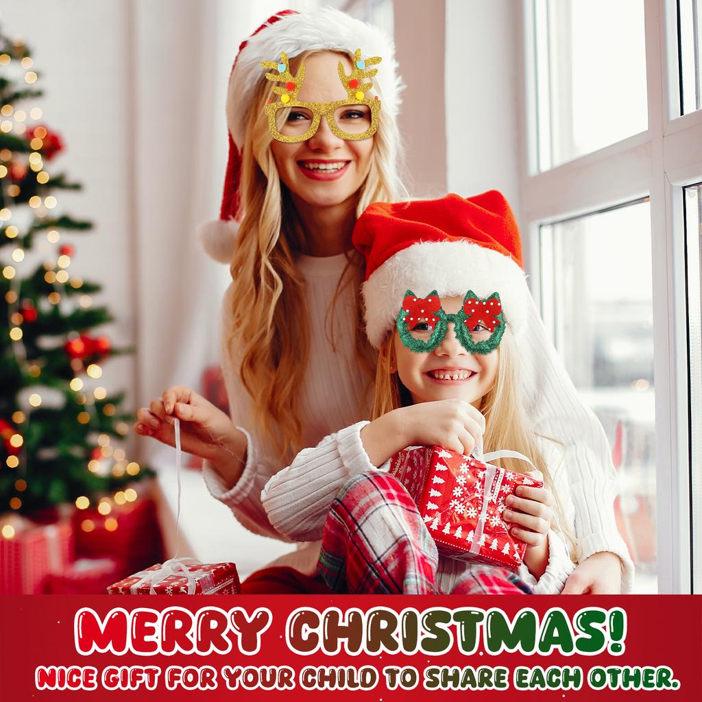 18 STÜCKE Weihnachts-Stirnbänder und Brillengestelle Weihnachts-Hut-Set Weihnachts-Stirnbänder Weihnachtshut Weihnachtsfeier Brillengestelle