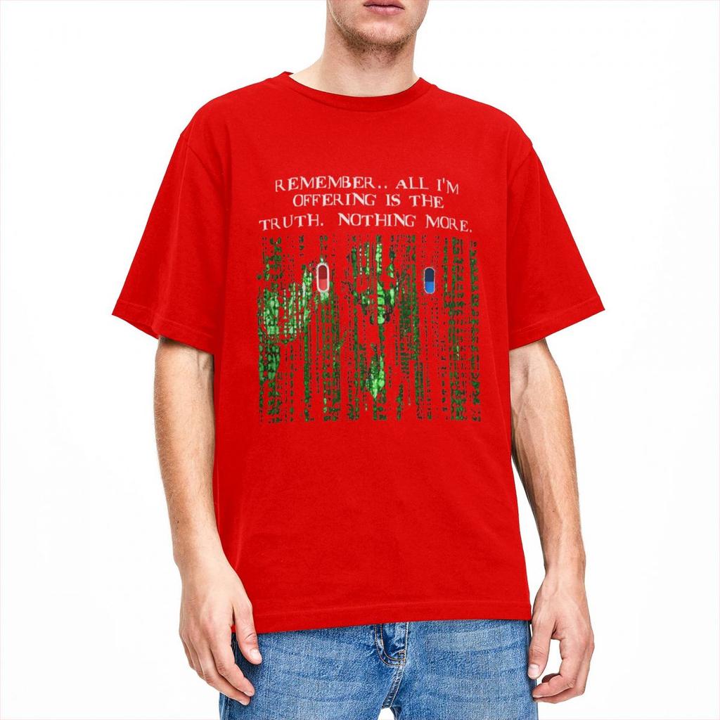 Heren Neo Film Morpheus The Matrix T-shirts Sciencefiction Puur Katoen Tops Vintage Korte Mouw Ronde Hals T-shirts Cadeau Idee T-shirt