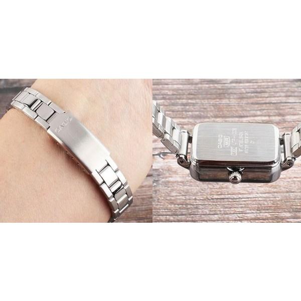 Casio Damenuhr mit eckigem Metallarmband LTP-V009D-1E