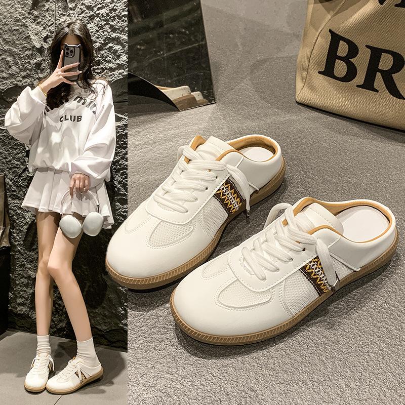 Fashion Fashionable Sandals Half Set Casual Shoes 2025 Casual Artificial Leather Lightweight Walking Sneakers Minimalist Shoes for Women