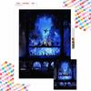 Diamond Mosaic Colorful Diamond Painting The Performance of The Princesses Full Round Embroidery Cartoon Creative Hobbies Wall Decor