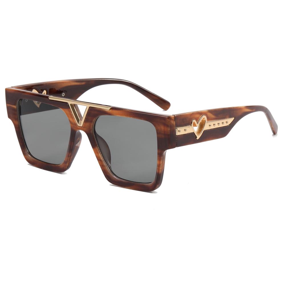 Superhot Eyewear 38932 Fashion 2023 Gradient Shades Flat Metal Top UV400 Sunglasses PC