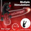 Vibrating Cock Ring with Clitoral Stimulator, Dual Penis Ring Vibrators for Longer Lasting Stronger Adult Sex Toys for Men Women Pleasure