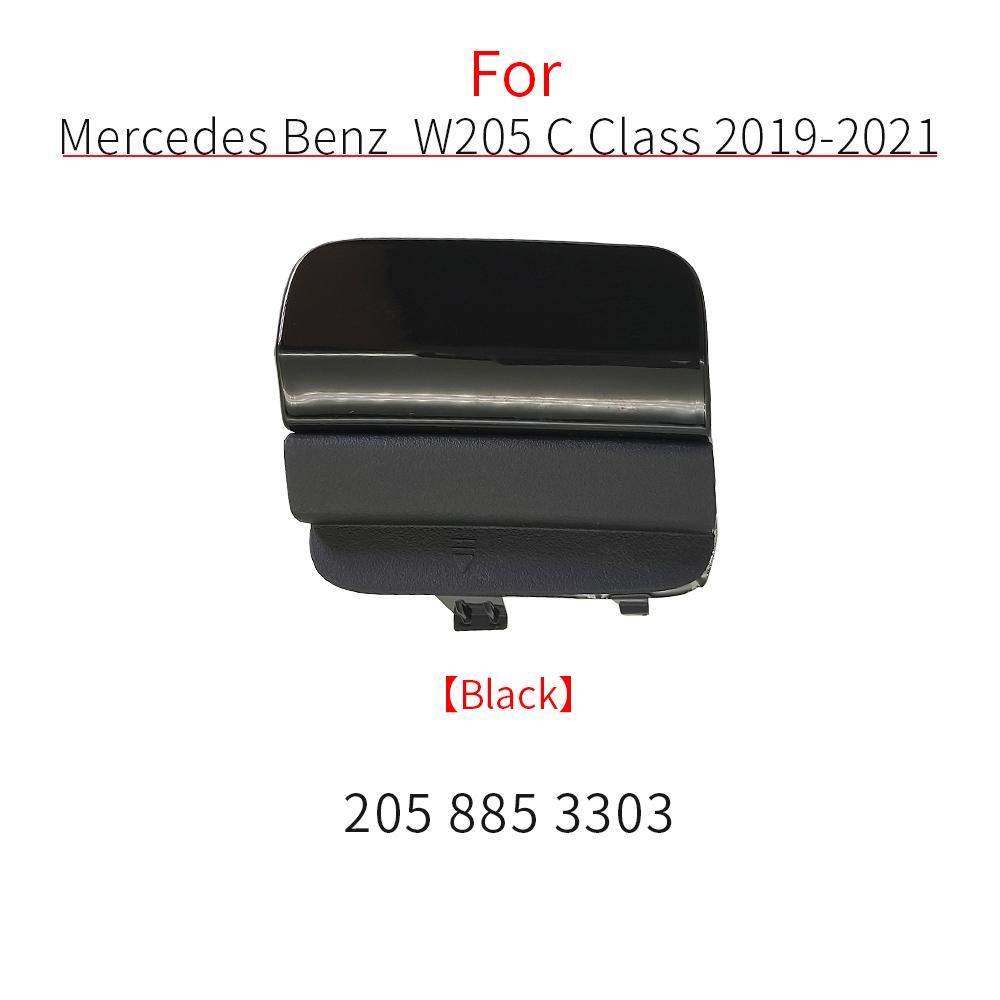 

For Mercedes W205 Car Rear Bumper Tow Hook Cover Cap White For Benz C Class Sport - C180 C200 C220 C250 C300 2058853303 чёрный