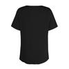 Women's Solid Color Round Neck Slim Short Sleeve T-shirt Top