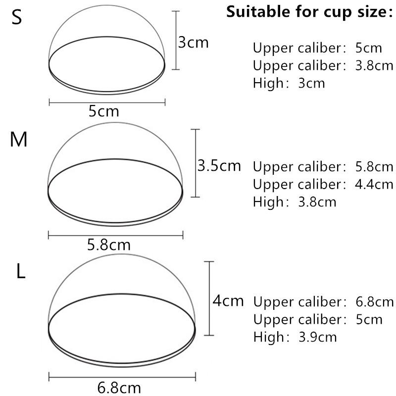 50pcs Plastic Cupcake Paper Cup Transparent Lid Cover Hat for Upper Caliber 5/5.8/6.8cm Baking Cups Muffin Cup Cake Decoration