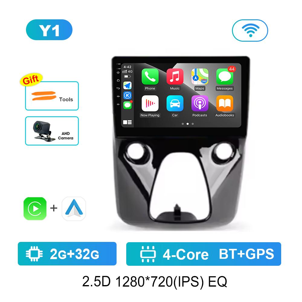 10'' for Peugeot 108 For Toyota Aygo B40 2014 - 2021 Car Radio Multimedia Player Android OS BT 4G Carplay DSP Stereo Auto Tools